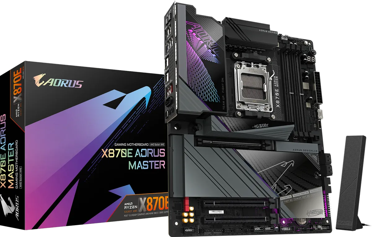 GIGABYTE X870E AORUS MASTER Motherboard (manufacturer photo)
