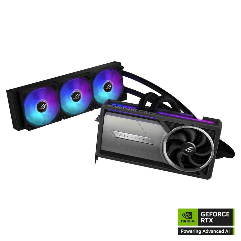 ASUS ROG Astral LC GeForce RTX 5090 Fluid Force GPU (manufacturer photo)